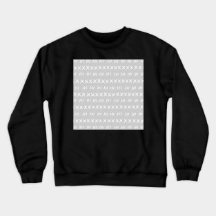 Light Grey White Hand Drawn Modern Pattern Crewneck Sweatshirt